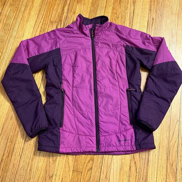 Eddie Bauer Coat Womens Small First Ascent Primaloft Purple Insulated Jacket - Picture 1 of 9